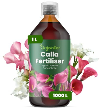 Flytande gödsel för calla 1L – Organisk flytande gödsel för rik blomning & friska blad – Främjar rötter & vitalitet – Organifer