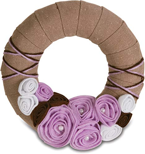 Pavilion Gift Company - 89002 Signs of Happiness Lavender Wreath, 6-Inch