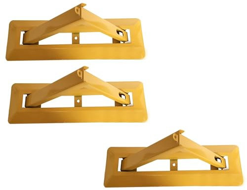 Lot de 3 barrières de parking pliantes avec serrure intégrée - Blocage de stationnement - Avec bandes réfléchissantes