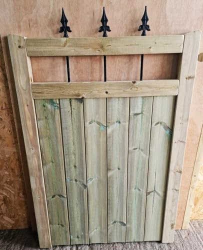Wooden Garden Gate Pedestrian Gate Wooden Pressure Treated 4ft 120cm,wooden garden gate, garden gates wooden (120 cms High x 120 cms Wide x 5 cms Deep)