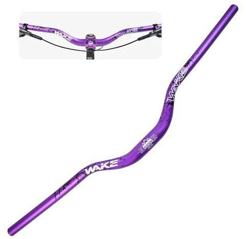 WAKE Fahrrad Lenker 31.8mm*780mm Extra Langer Breiter 55mm Höhe Riser Bar Aluminiumlegierung für Radfahren MTB Mountainbike Rennräder (Lila)