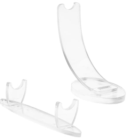 Anneome 2 pièces Présentoir Acrylique Transparent pour Plume et Pinceaux de Maquillage Support Stable et Élégant pour Bureau Maison et Boutique Lot