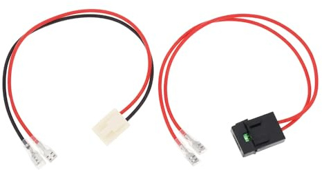 YINETTECH 4-Pin 2-Wire Motorcycle Battery Wiring Harness Compatible with Razor Dirt Quad Dune Buggy MX350 MX400 30cm