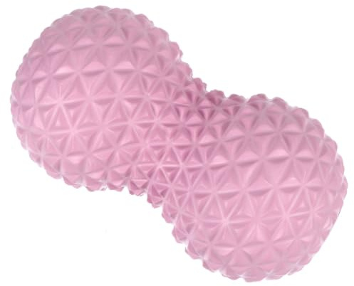 Peanut Massage Ball Epp Deep Tissue Massager for Feet and Massage | Self Release, Trigger Point Therapy, Elastic Texture, Pink Finish, for Children and Adults