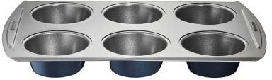 Lakeland Bakeware 6 Round Hole Deep Yorkshire Pudding Tray Baking Tin