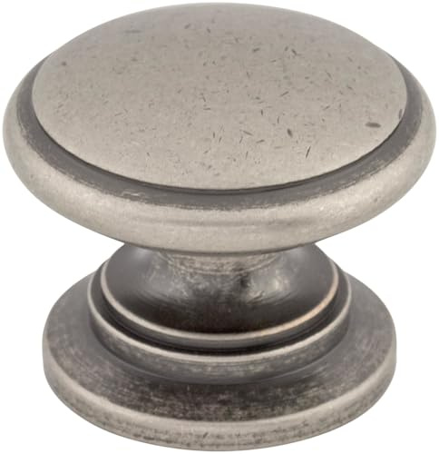 Top Knobs M354 Somerset II Collection 1-1/4 Ray Knob, Pewter Antique