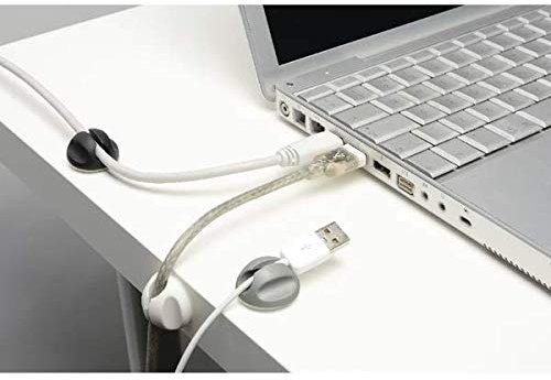 D-Line Self-Adhesive Cable Tidy Bases Assorted Mono (Pack of 6) CTBASE6MXD