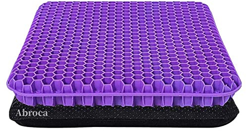 Gel Seat Cushion for Long Sitting, Double Thick Office Wheelchair Cushions