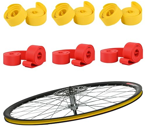 WINDIR 12 Pack Bicycle Rim Liner Strips, Nylon 26''/700C Bike Tire Liner Tape, Quality Tire Rim Inner Tube Tape for Mountain and Road Bikes, 26inchX20mm