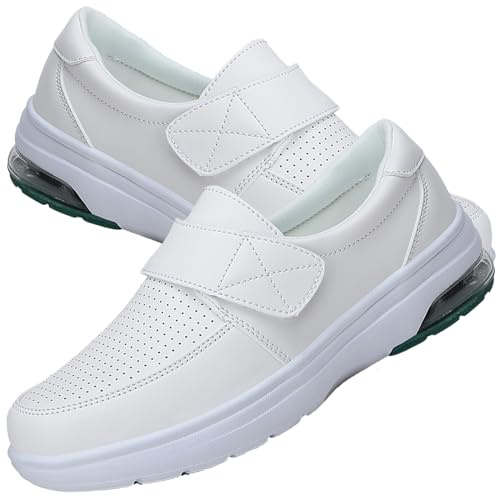 AEHO Zapatillas para Diabéticos Hombre Zapato Ortopedico Mujer Zapatos ortopédicos Deportivos para Caminar para Mujer ortopédicos diabéticos,Blanco,37/235mm