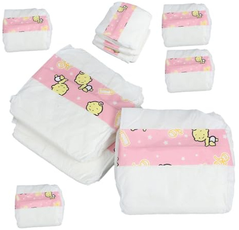 GARIOUANS 10pezzi Pannolini Per Bambole Giocattolo Pannolini Decorativi Per Bambole Finte Accessori Per Ragazzo Reborn Oggetti Per Casette Da Gioco