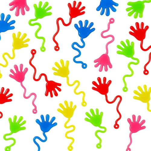 KRYMXAR 40 Klatschhand Klebehand, Glibber Klatsch Für Kinder, Klebehand Spielzeug Glibber, Pinata Füllung Kindergeburtstag, 10.6*4 Cm