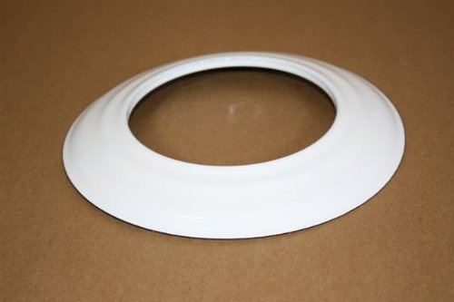 Wand-Rosette weiß emailliert 120 ø