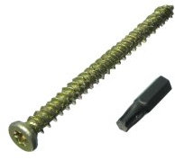 4 viti per telaio in calcestruzzo e finestre, 7,5 mm, 182 mm, punta Torx inclusa.