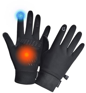EAGLEFLY Leichte Winterhandschuhe mit Touchscreen, warm, wasserabweisend, Handschuhe zum Wandern, Reiten, Radfahren, Laufen und Fahren (mittel)