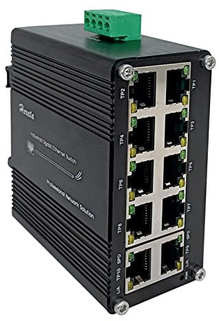 Commutatore industriale indurito 10/100/1000T RJ45 di Gigabit Ethernet 10-Port con il mini commutatore del compatto di funzione di auto-MDI/MDI-X