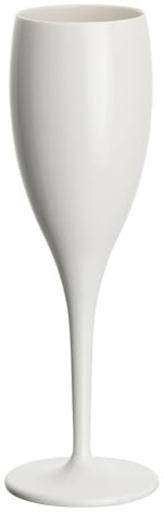 García de Pou - 12 Unidades - Copas Champán 130 Ml Ø 5,2/6,2X19,1 Cm Blanco Policarbonato