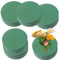 Krysel 6-Pack Round Floral Foam for Fresh Flower Arrangements –Flower Foam for Centerpieces, Bouquets, DIY Wedding Décor – Water Absorbing Foam for Florist Supplies & Crafts