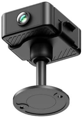Mini fotocamera, telecamera di sorveglianza 4K HD interna con grandangolo a 150° e visione notturna, WiFi 2,4 & 5 GHz telecamera di sorveglianza interna, rilevamento intelligente del movimento