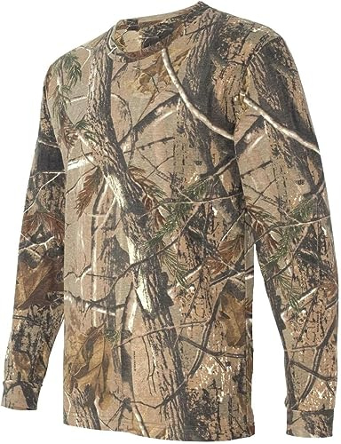 Stag Gents Long Sleeved Hunters Oak Tree camo t-Shirt Mens Cotton top Camouflage tee … (Small)