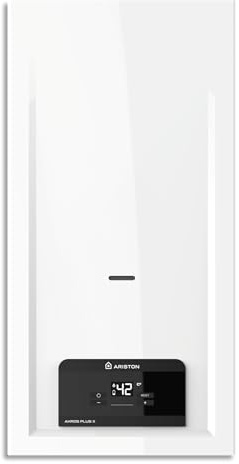 Ariston AKROS PLUS 14L GN - Calentador de agua de gas instantáneo a gas natural 14L/min - Bajo NOx - Clase energética A - Diseñado y fabricado para su instalación en Francia