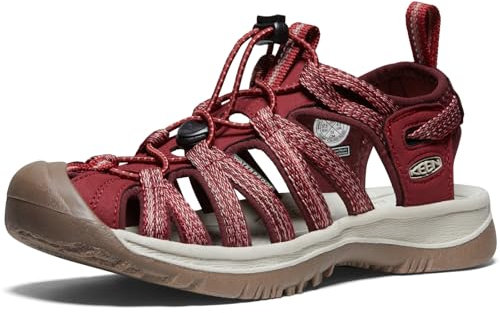 KEEN Women's Whisper Sandal, Red Dahlia, 2.5 UK