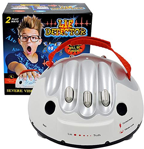 OUKEYI Micro Detector de Mentira de Choque eléctrico, de Fiesta Interesante Verdadero o Atrevido Juego Mentira Detector Broma Juguetes polígrafo Entretenimiento Juego de Choque