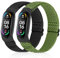 enkic Elastisch Armband Kompatibel mit Xiaomi Mi Band 7/Mi Band 6/Mi Band 5/Mi Band 4/Mi Band 3/Amazfit Band 5 Armband, Verstellbares Ersatzarmbänder Nylon Loop Sport Uhrenarmband für Damen Herren