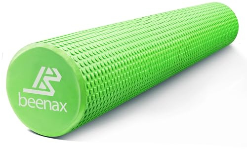 Beenax Foam Roller - Deep Tissue Massage, Trigger Point Sports Massager | Trigger Point, Myofascial Release, Muscle Recovery, Back, Calves, Hamstrings, Glutes, Fitness, Yoga, Pilates, Physio & Rehab