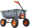 VEVOR Chariot à Benne basculante, capacité de Charge 544 kg​, Chariot de Jardin en polyéthylène Robuste avec Cadre en Acier, poignée Convertible 2 en 1, Roues 330 mm, brouette Utilitaire pour pelouse