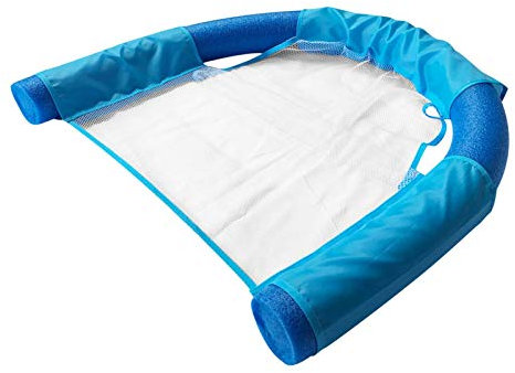 Sedia da piscina galleggiante in rete Noodle | Sedia per noodle galleggiante flessibile con sedile a U per acqua | Sedile per poltrona lounge Net | Galleggiante per piscina in rete portatile | Gallegg