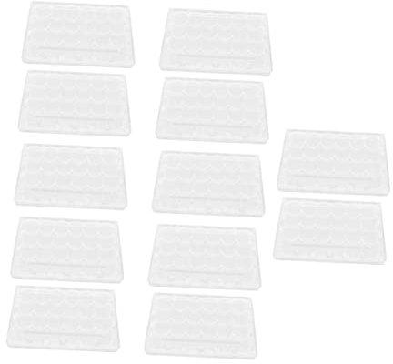 FUNNETOYU 12Pièces Boîte à Œufs de Caille Plastique Contenant de Rangement pour Œufs Boîte de Transport avec Verrouillage Sécurisé pour Réfrigérateur et Voyages