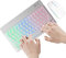 Combo tastiera wireless - tasti retroilluminati a, 'illuminazione arcobaleno, set USB | Kit di digitazione per laptop ricaricabile, tastiera di silenziosa per PC, tablet, peri