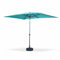 Alice's Garden - Parasol droit rectangulaire 2x3m - Touquet Turquoise - mât central en aluminium orientable et manivelle d'ouverture