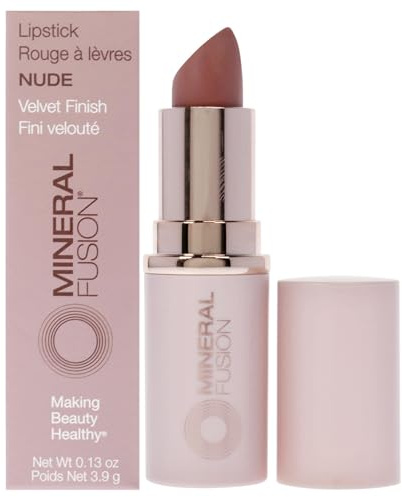 Velvet Finish Lipstick - Nude by Mineral Fusion for Women - 0.13 oz Lipstick
