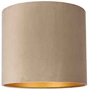 Uniqq Lampenschirm Velours Taupe Ø 40 cm - 40 cm hoch