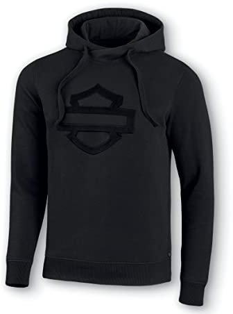 Harley-Davidson Men's Embossed Logo Pullover Hoodie, Black - 99033-20VM (as1, alpha, xx_l, regular, regular)