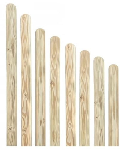 AZZAP Lärche Zaunlatten 90x20mm Lärchenholz Holzzaun Holz Zaun Brett Zaunbrett Gartenzaun Lärchenbrett 50-150cm (10, 60cm)