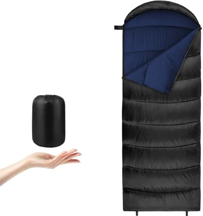 0°C-20°C Winterschlafsack, wasserdicht, Ultraleicht, tragbar, für 4 Jahreszeiten, Camping, Trekking, Wandern, Reisen im Freien