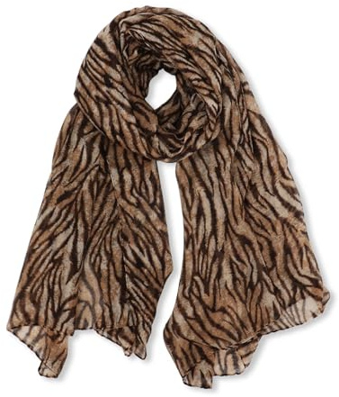 vimate lätt halsduk för kvinnor mode huvudskydd hijab bomull voile halsduk sjal för vår höst vinter säsong, Stil 42-brun leopard, 33.5''*70.8''