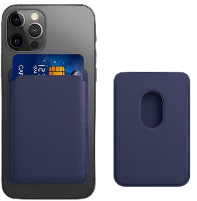 Flouder Tarjetero movil mag-Safe Azul, Cartera Magnética 2 Tarjetas, Tarjetero RFID, Tarjetero magnetico para Tarjetas, Cartera Compatible con MagSafe y Serie iPhone 16/15/14/13/12