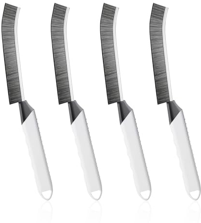 SUOXU Cleaning Brush Grout Scrub Brush,Home Kitchen Bathroom Window Gap Cleaning Tools,4 pcs Hard Bristle Scrubbing Brush,Kitchen Bathroom Tile Toilet Home Essentials Cleaner Household Use