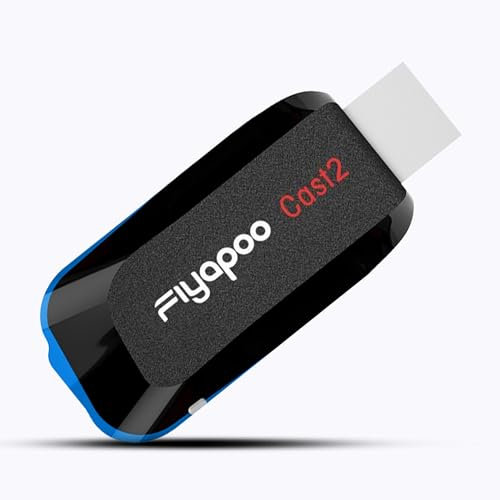 FIYAPOO Adattatore display wireless 4K Ultra HD – AirPlay/Miracast/DLNA Triple Protocol HDMI Dongle
