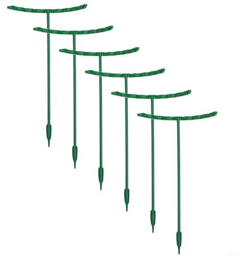 Lot de 6 piquets en plastique pour treillis d'escalade, hortensias, roses et diverses plantes grimpantes (25 x 14,5 cm)