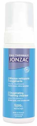 Eau Thermale Jonzac – Mousse Nettoyante Oxygénante Visage – Peaux Sensibles – Nettoie & Détoxifie en Douceur