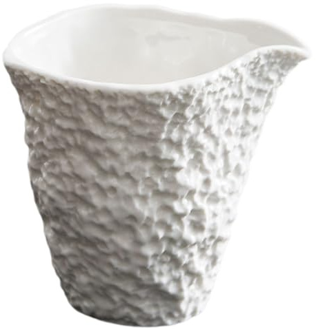 MUELODSIC Ceramic Stone Pattern Sauce Cup Gravy Pitcher Milk Jug for Coffee Shops and Home Serving Condiments Smooth Surface and Structure