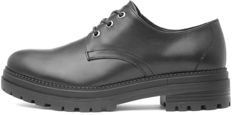 Lilley Womens Black Lace Up Shoe - Size 4 UK - Black