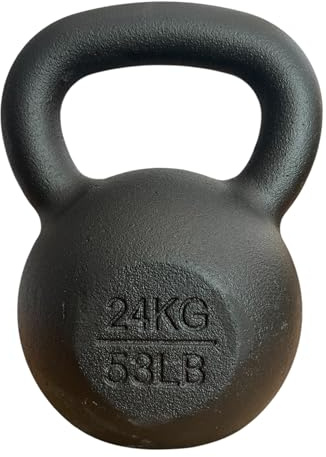 Chase Fitness Cast Iron Kettlebell for Strength and Cardio Home Gym Training 4kg - 40kg (24KG)