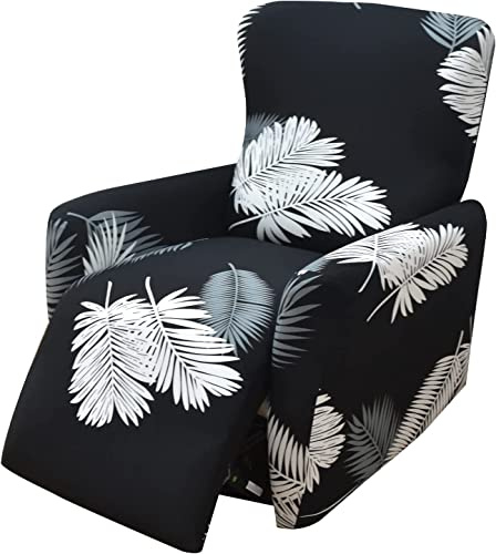 AQIGR Housse De Fauteuil Relax Extensible, Housse Fauteuil Relax Jacquard 4 Pièces Fauteuil Relax Housse Antidérapant Housse De Chaise Inclinable Amovible Lavable pour Salon (Color : #17)