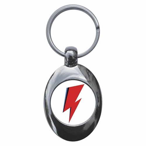 Ozorath Lightning Bolt Logo Keyring with Trolley Coin